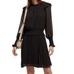 NWT Scotch and Soda Long Sleeve Chiffon Dress
